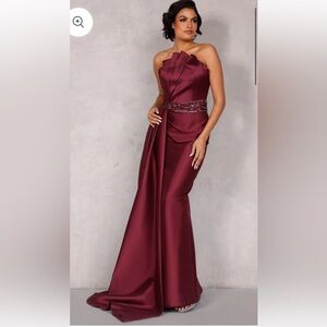 TERANI Couture - wine dress, size 12